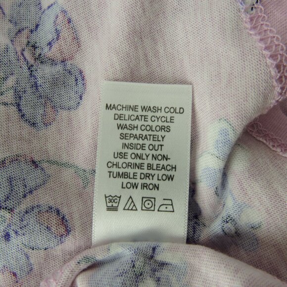 Woman Within 3X 30 32 plus open shoulder t-shirt knit top floral butterflies - Picture 11 of 11